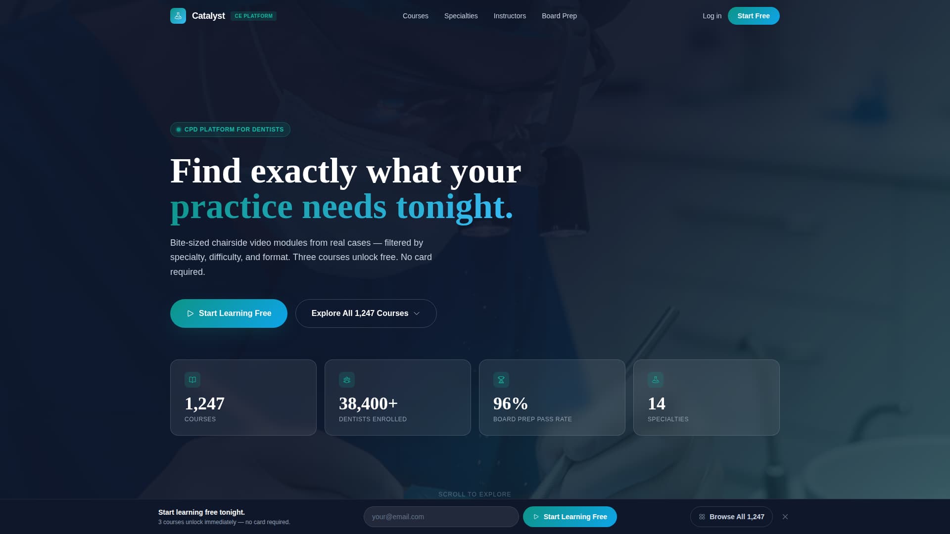 Dental Digital Presence Professional Website Template
