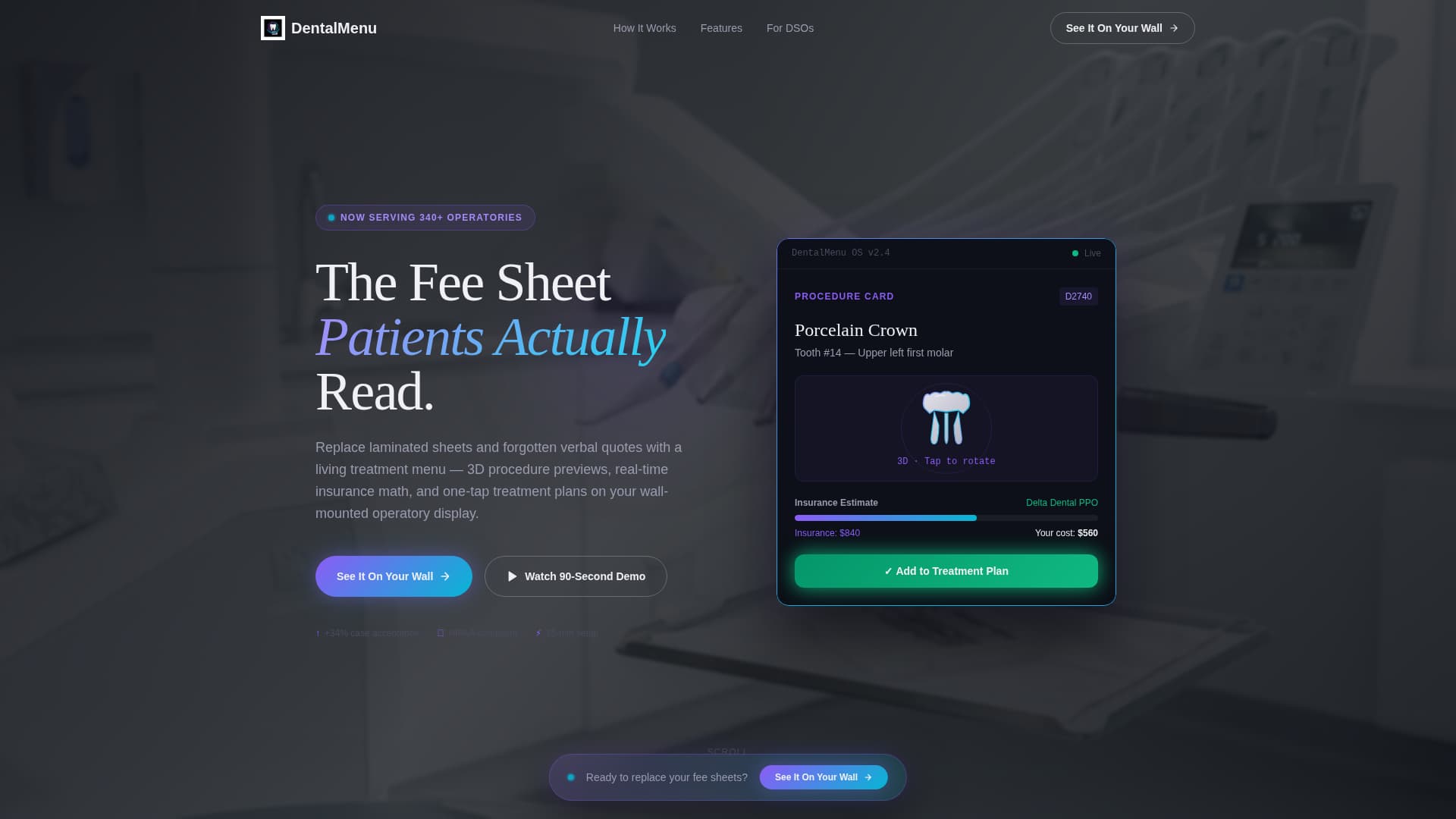 Dental Digital Presence Pricing & Packages Website Template