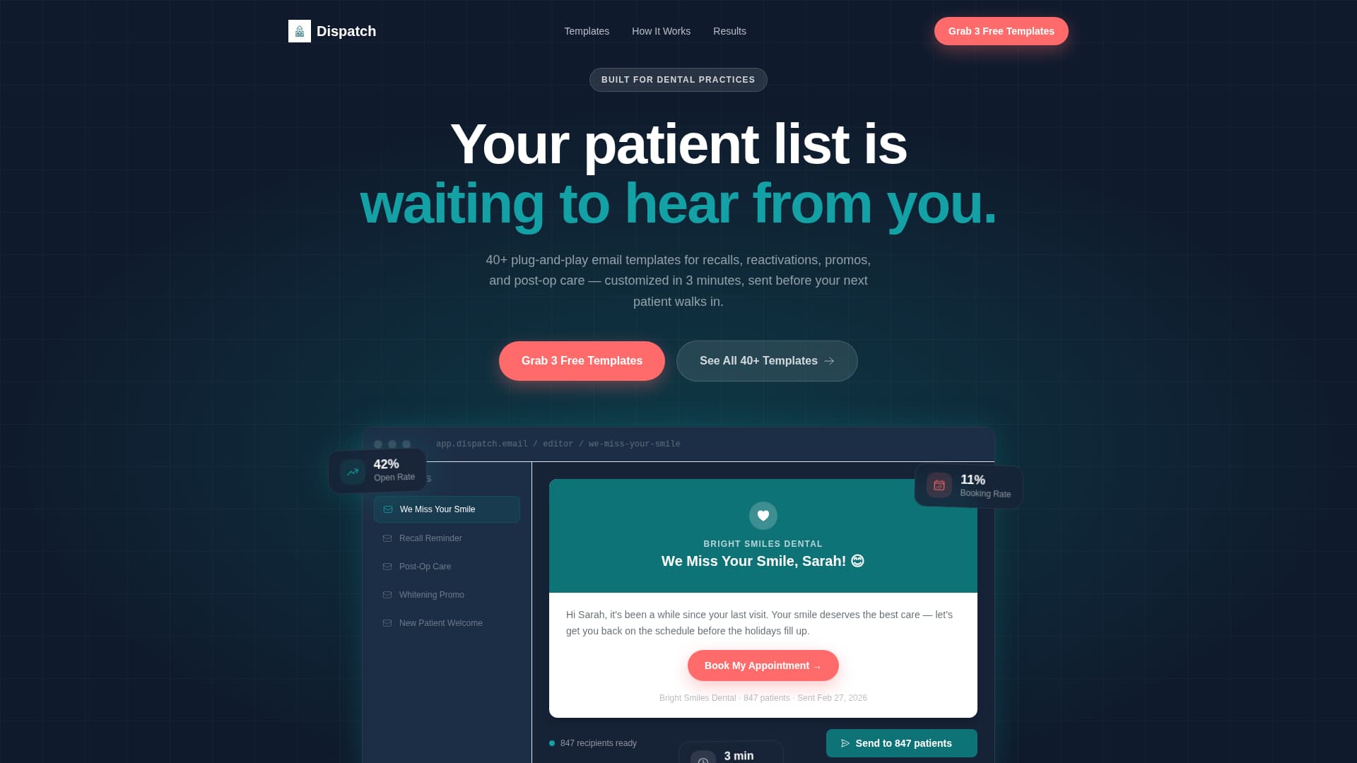 Specialist Dental Digital Presence Professional Website Template
