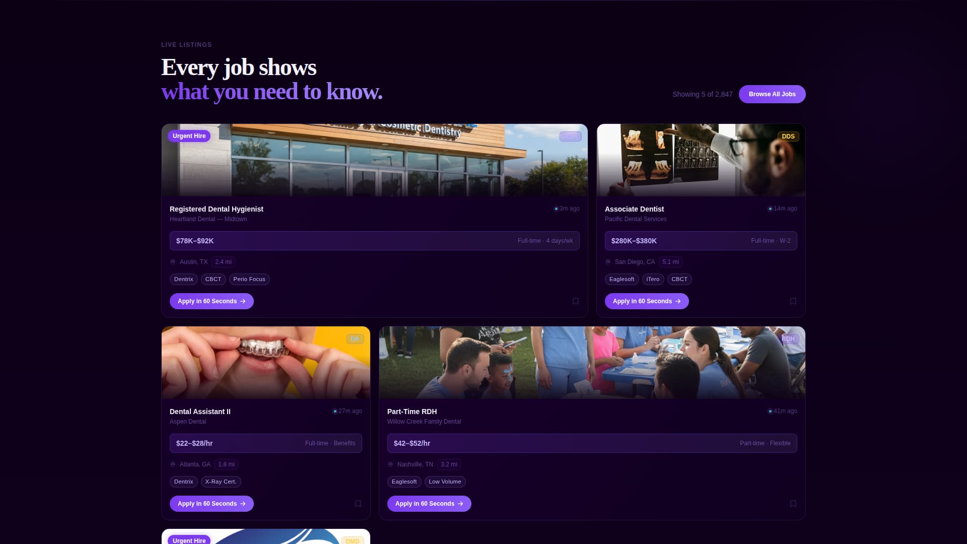 Specialist Dental Digital Presence Careers & Recruitment Website Template