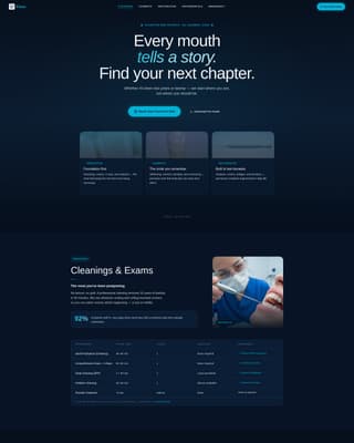 Specialist Dental Digital Presence Appointment Booking Website Template