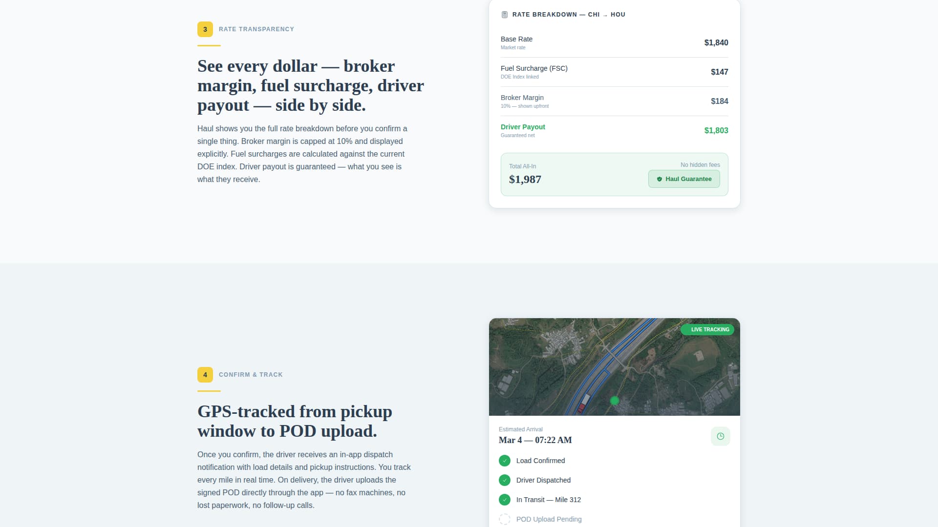 Truck Driver Booking Website Template