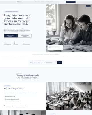 Tutoring Center Marketing Directory Website Template