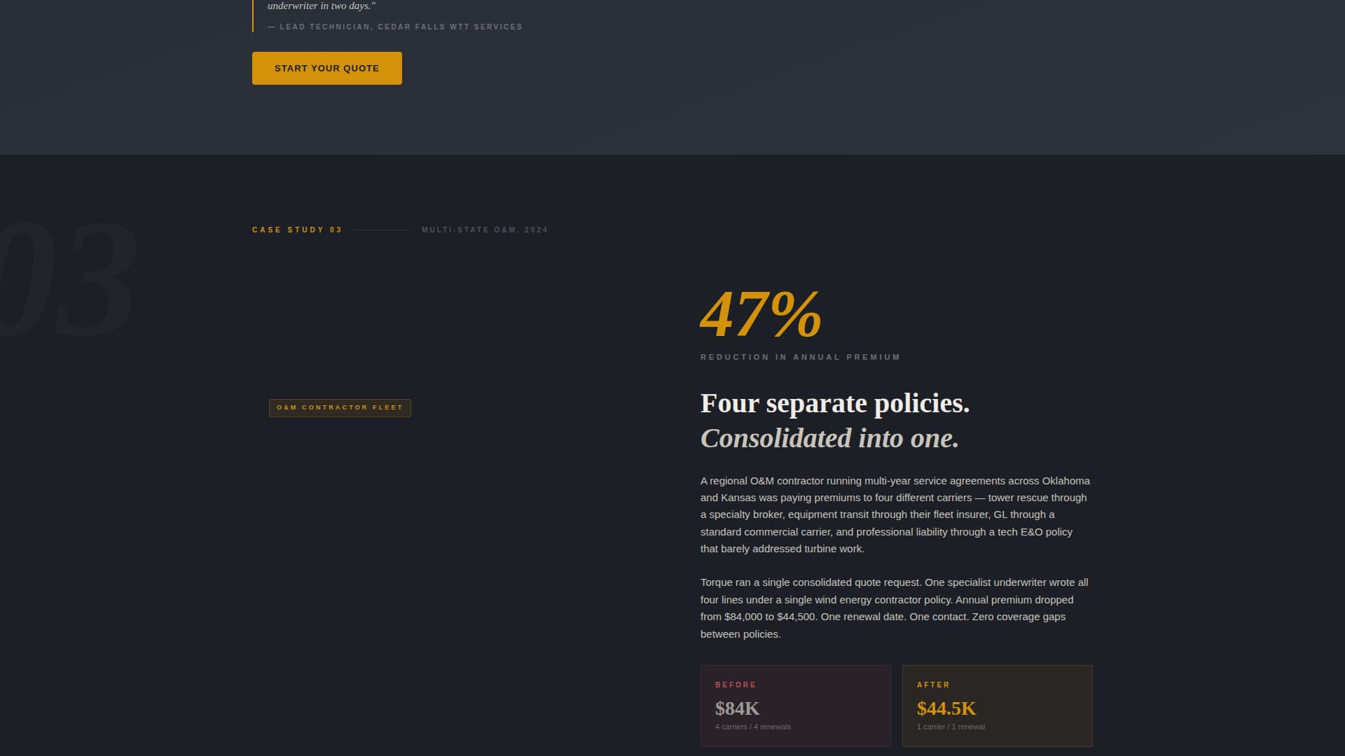 Wind Turbine Technician Business Privacy Policy Website Template