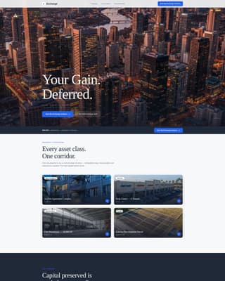 Real Estate Investment & REIT Professional Website Template