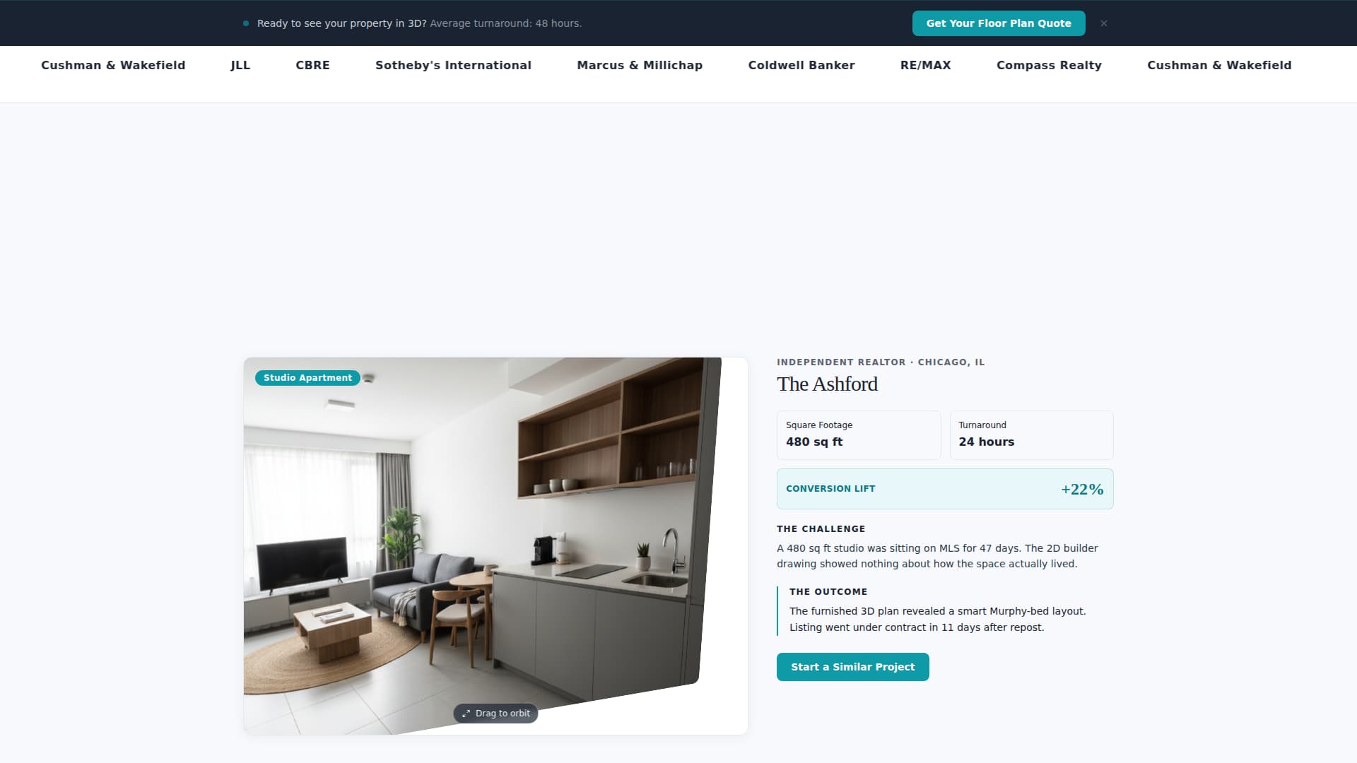 Real Estate Photography & Marketing Portfolio Website Template