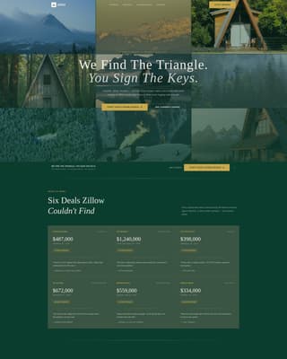A-Frame House Real Estate Professional Website Template