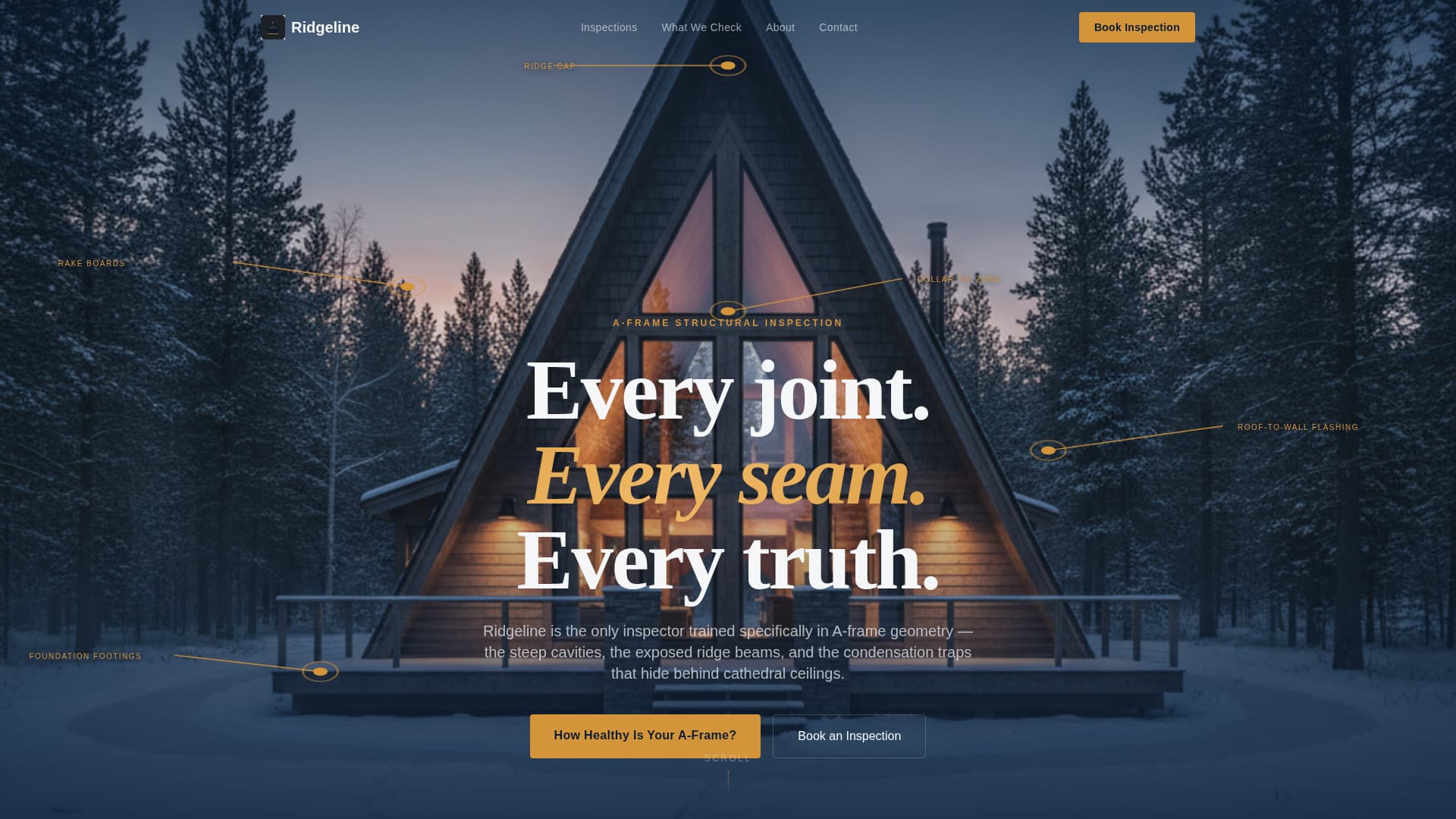 A-Frame House Real Estate Complete Booking Website Template