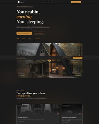 A-Frame House Real Estate Booking Website Template