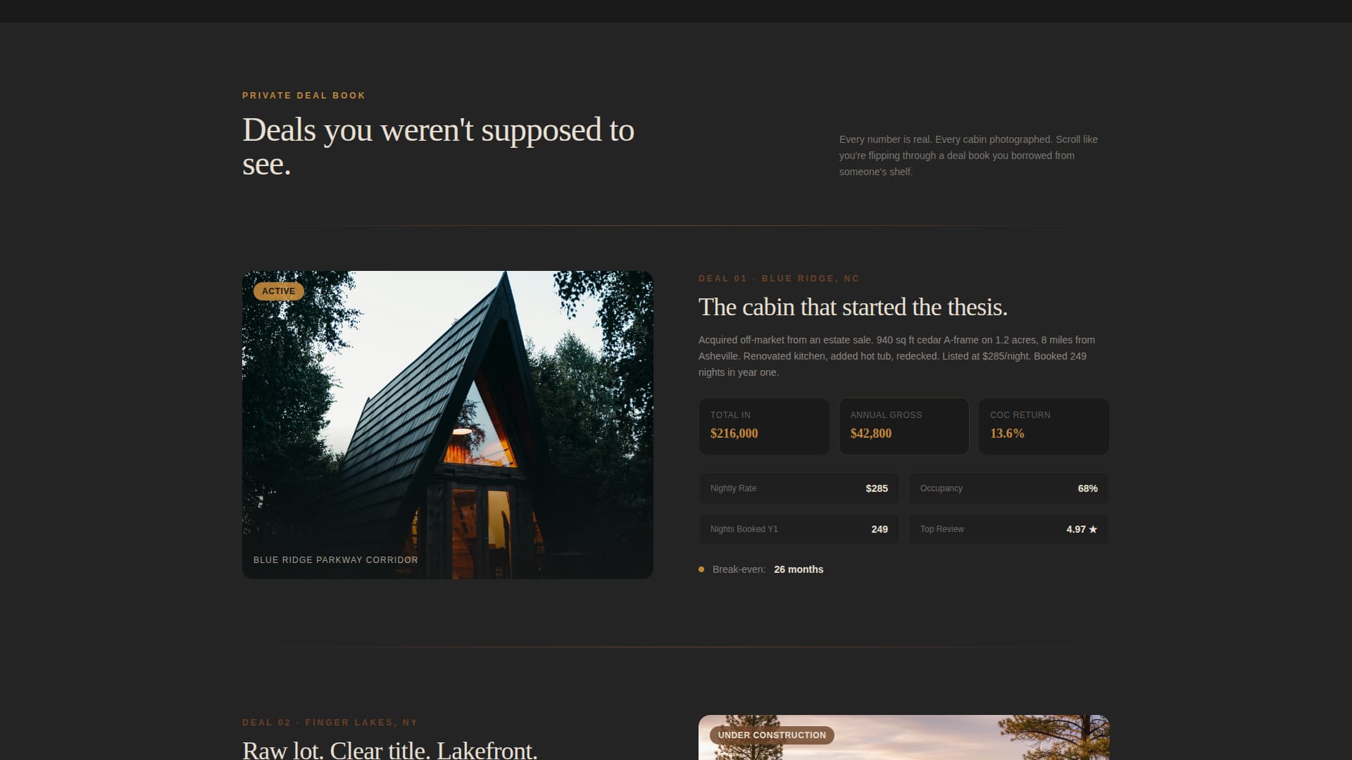A-Frame House Real Estate Advanced Booking Website Template