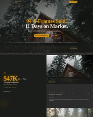 A-Frame House Real Estate Specialist Booking Website Template