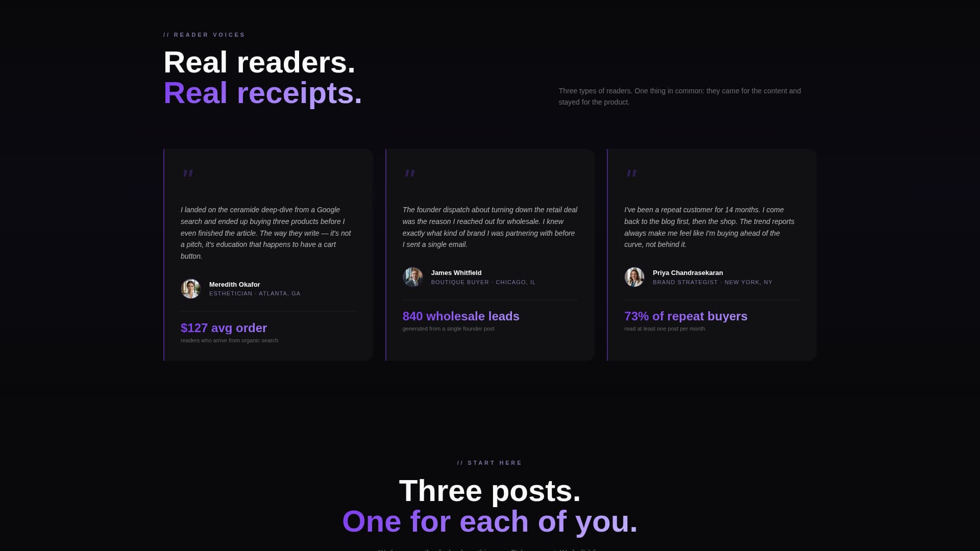 E-Commerce Content Marketing Blog Website Template