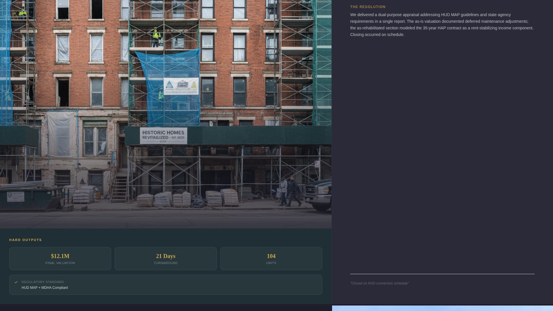 Affordable Housing Real Estate Portfolio Website Template