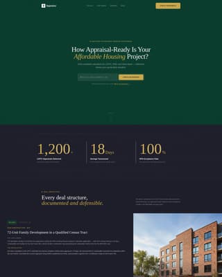 Affordable Housing Real Estate Portfolio Website Template