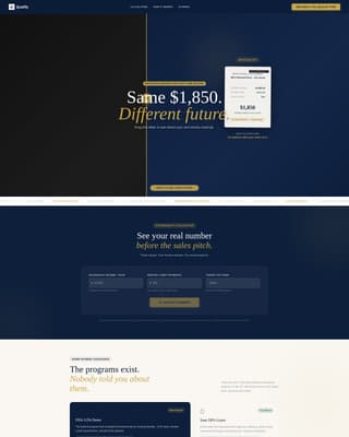 Affordable Housing Real Estate Cost Calculator Website Template
