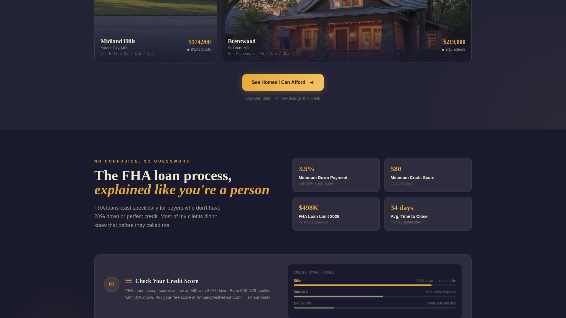 Affordable Housing Real Estate Cost Calculator Website Template