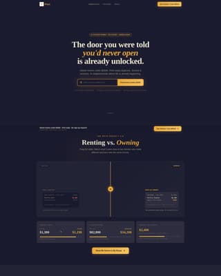Affordable Housing Real Estate Cost Calculator Website Template