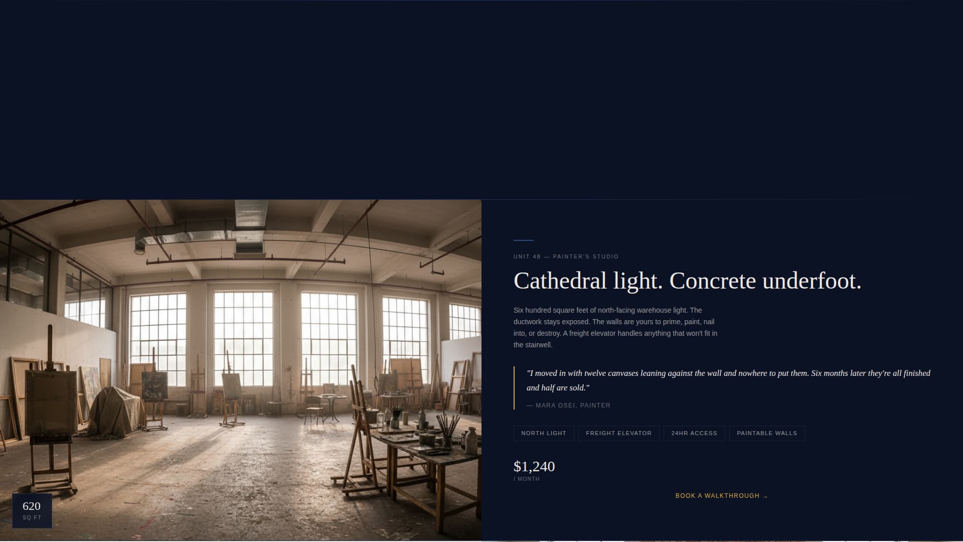 Space & Rental Platforms Booking Website Template