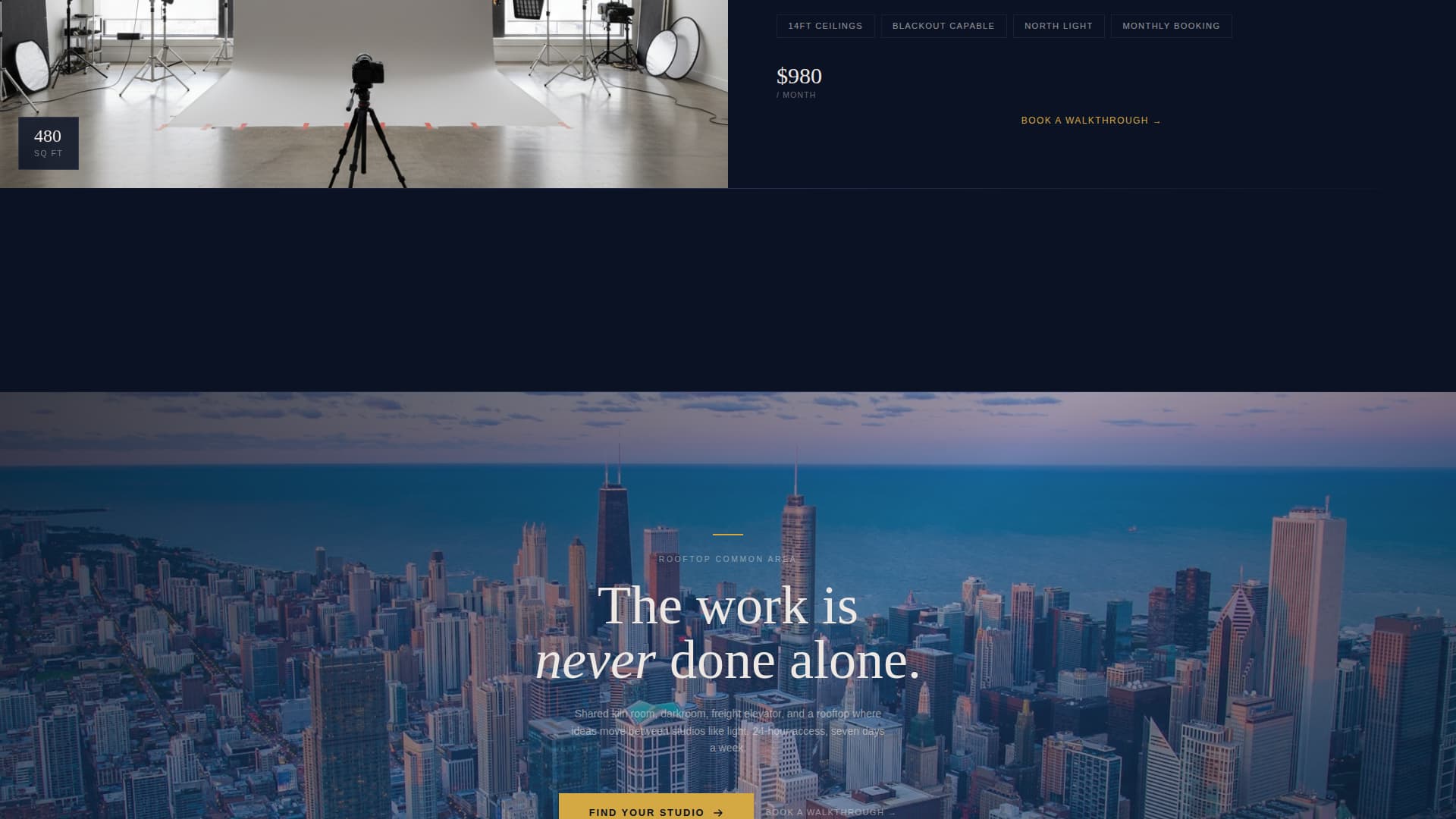Space & Rental Platforms Booking Website Template