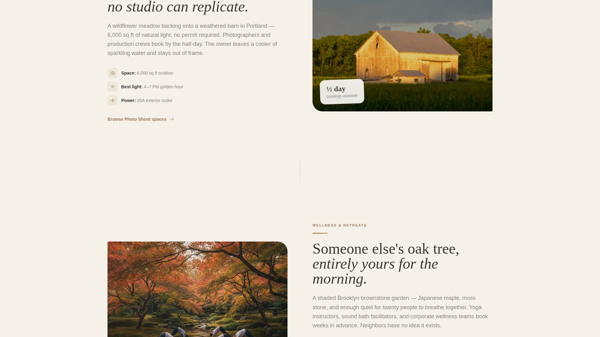 Space & Rental Platforms Specialist Professional Website Template