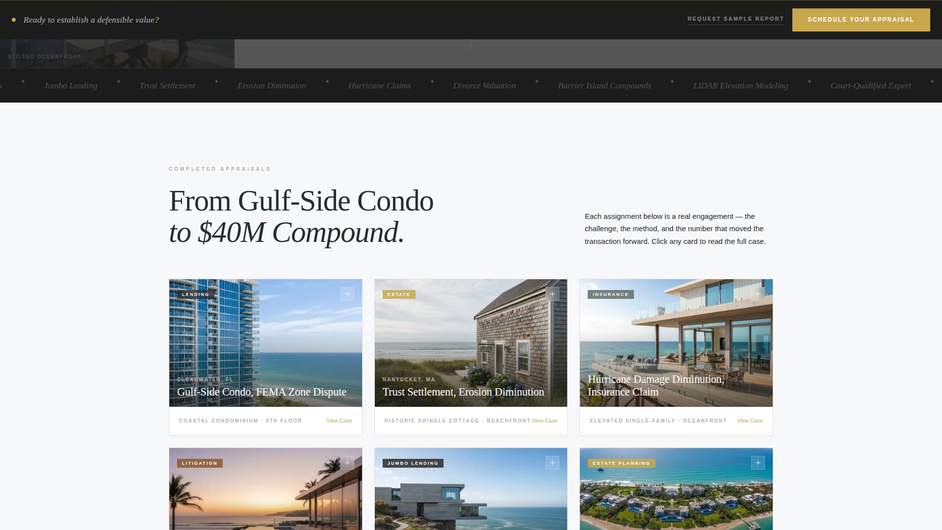 Beachfront Property Real Estate Specialist Booking Website Template
