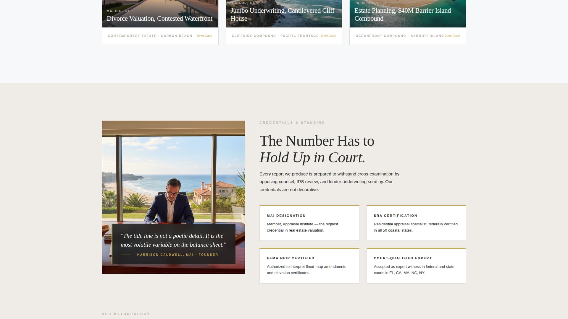 Beachfront Property Real Estate Specialist Booking Website Template