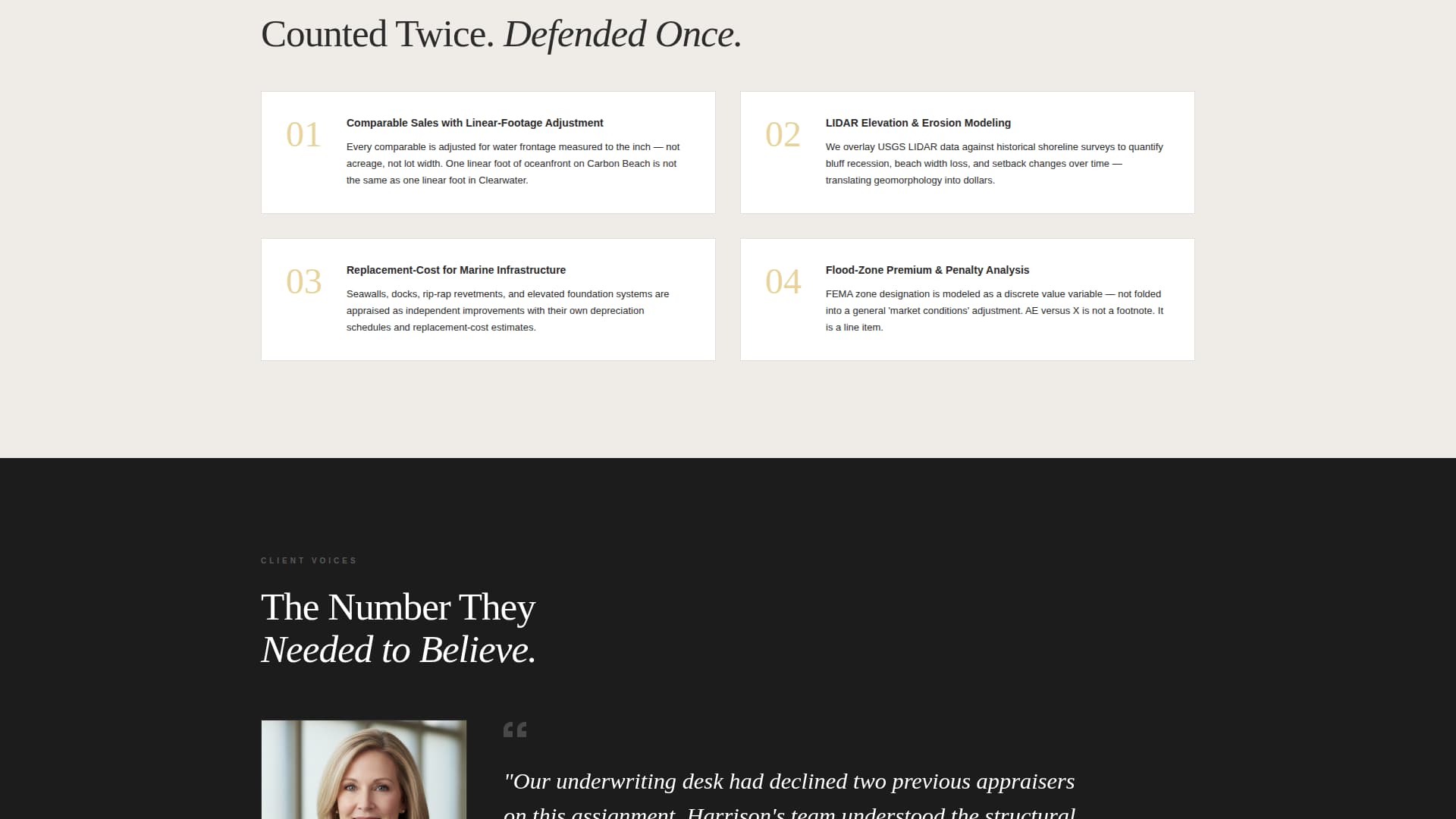 Beachfront Property Real Estate Specialist Booking Website Template