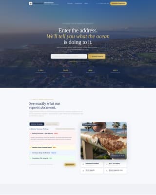 Beachfront Property Real Estate Professional Website Template