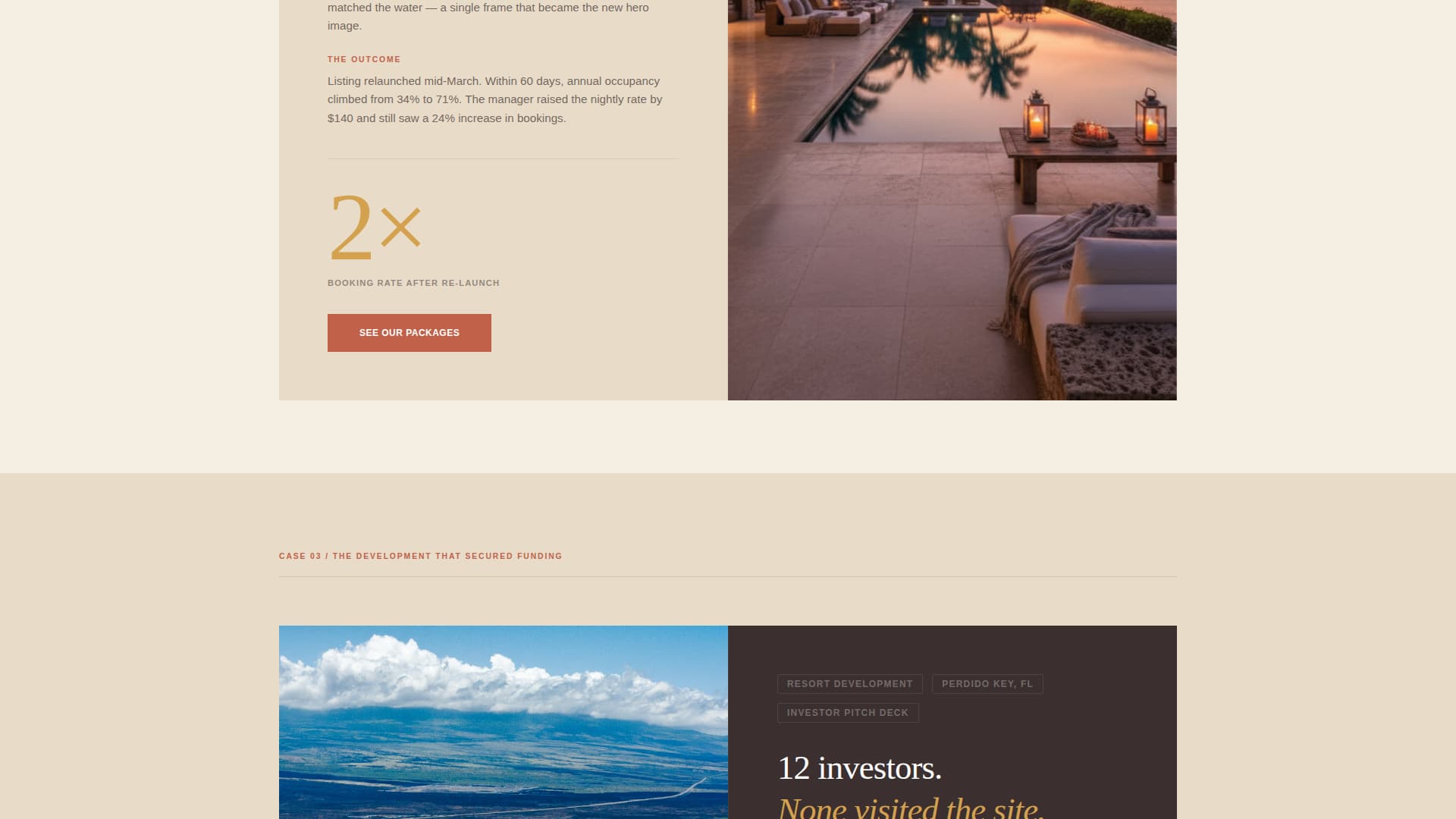 Beachfront Property Real Estate Booking Website Template