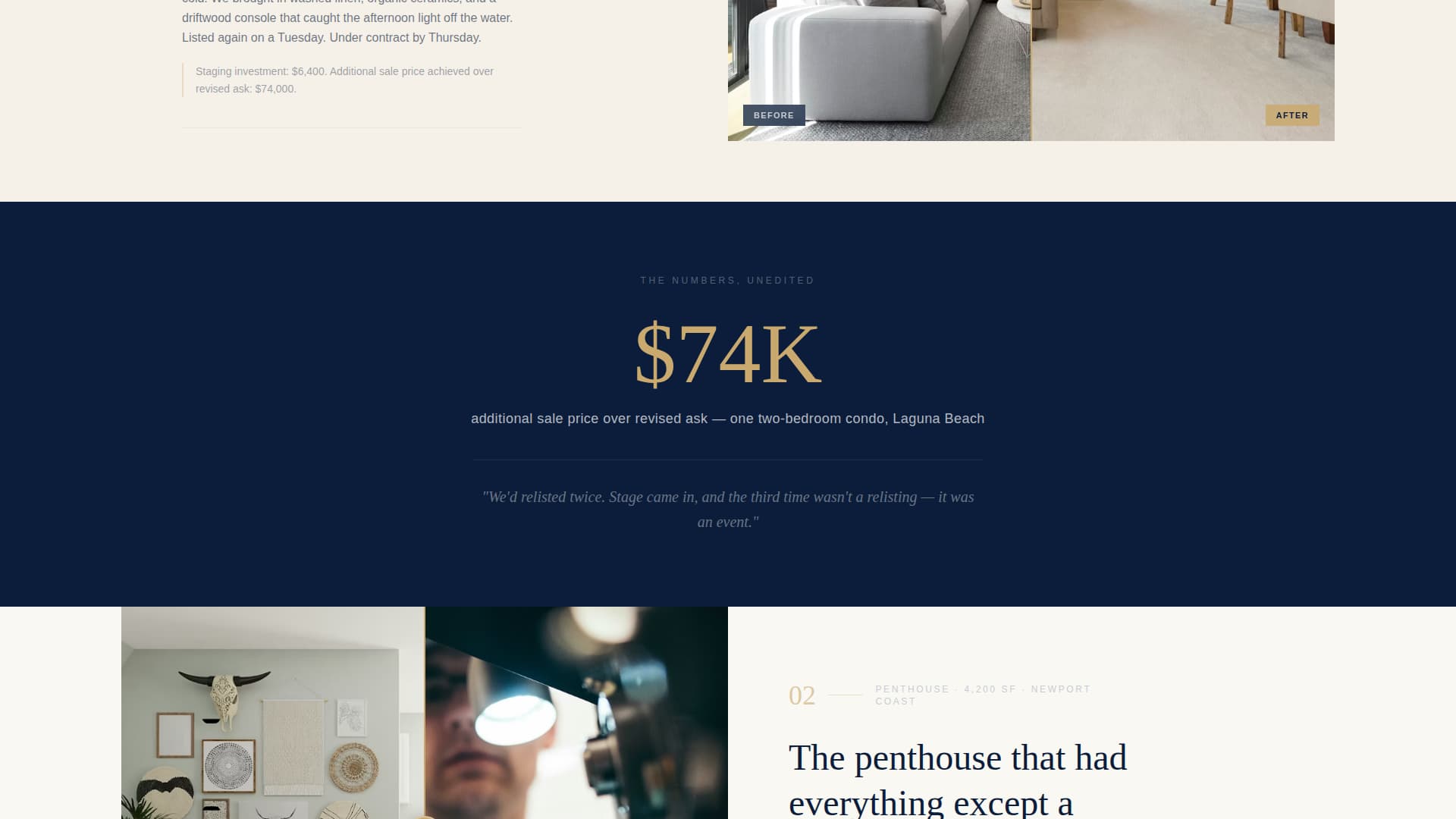 Beachfront Property Real Estate Professional Website Template
