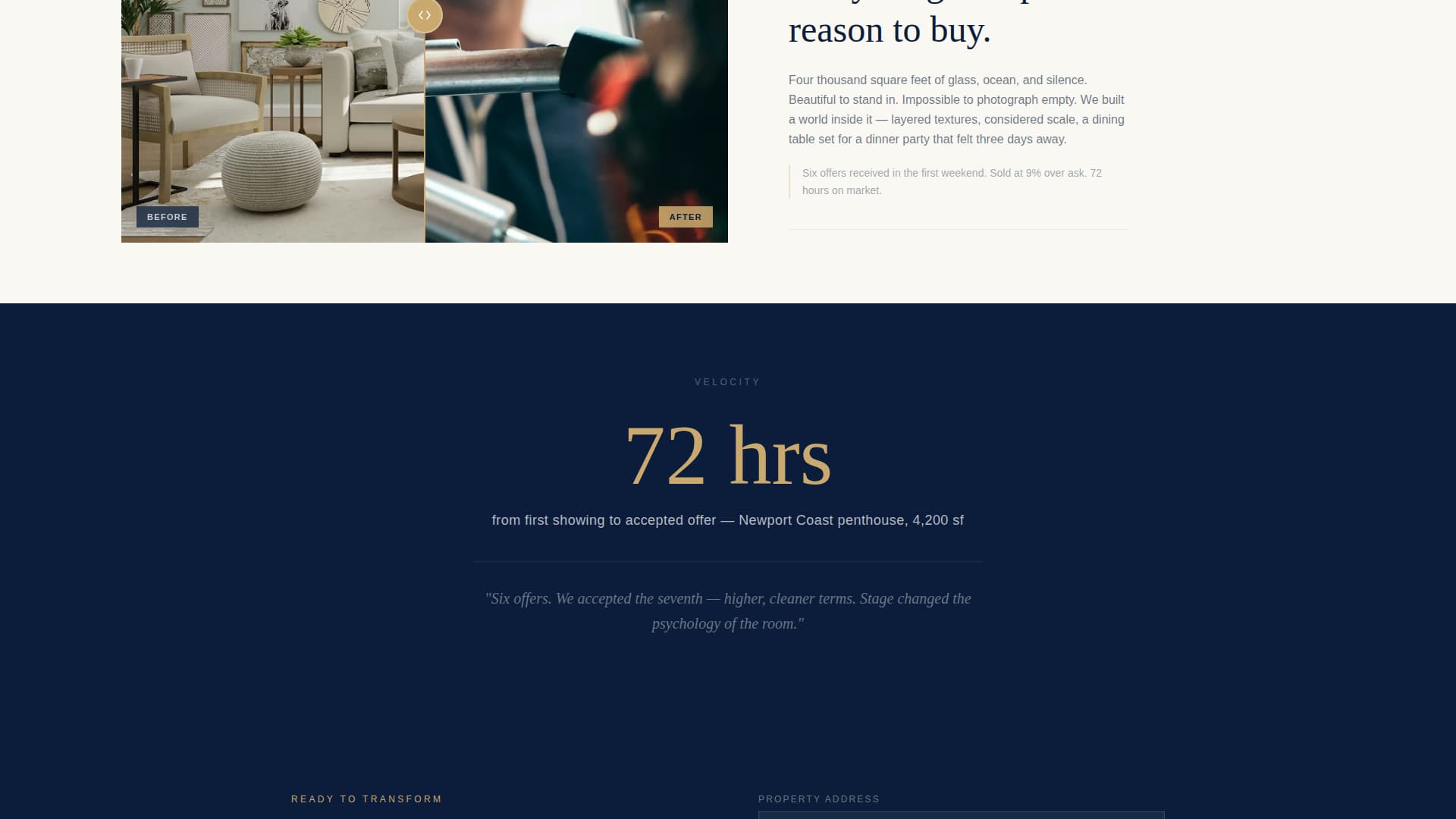 Beachfront Property Real Estate Professional Website Template