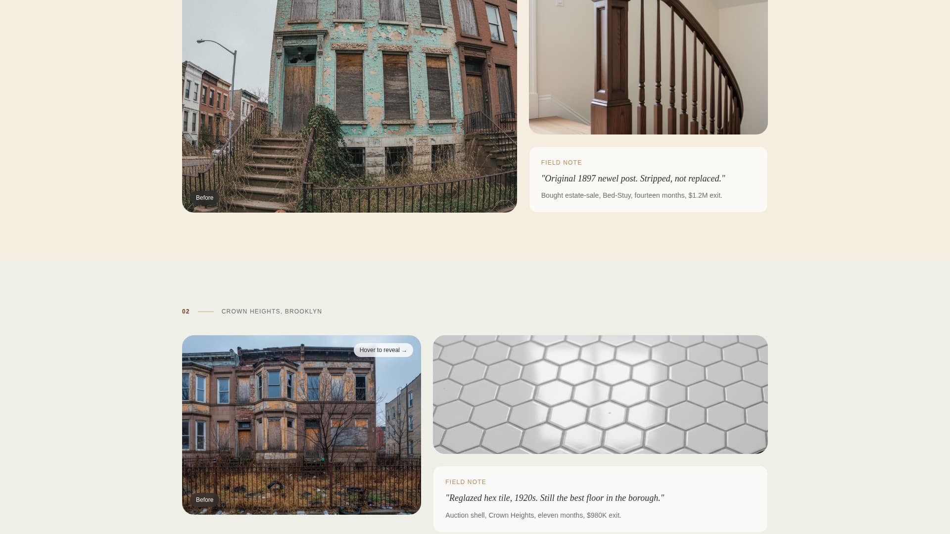 Brownstone & Rowhouse Real Estate Specialist Professional Website Template