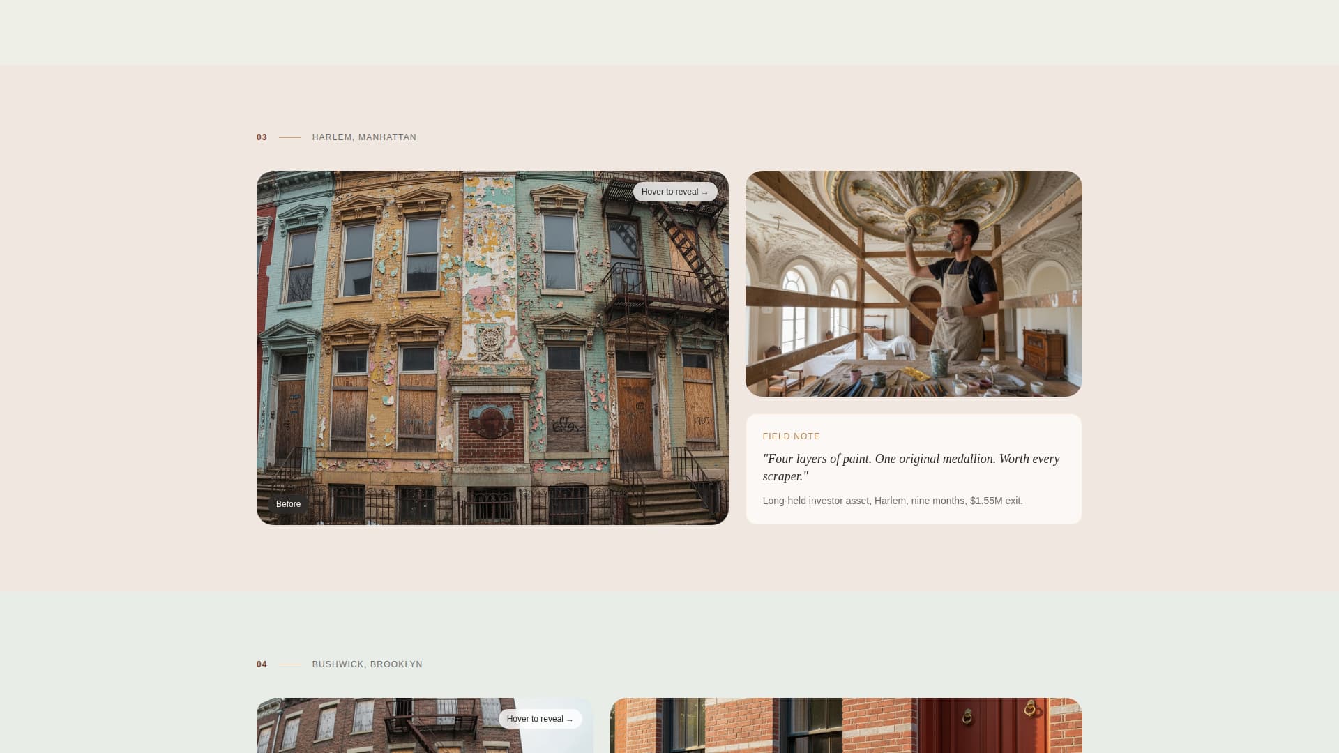 Brownstone & Rowhouse Real Estate Specialist Professional Website Template