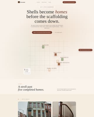 Brownstone & Rowhouse Real Estate Specialist Professional Website Template