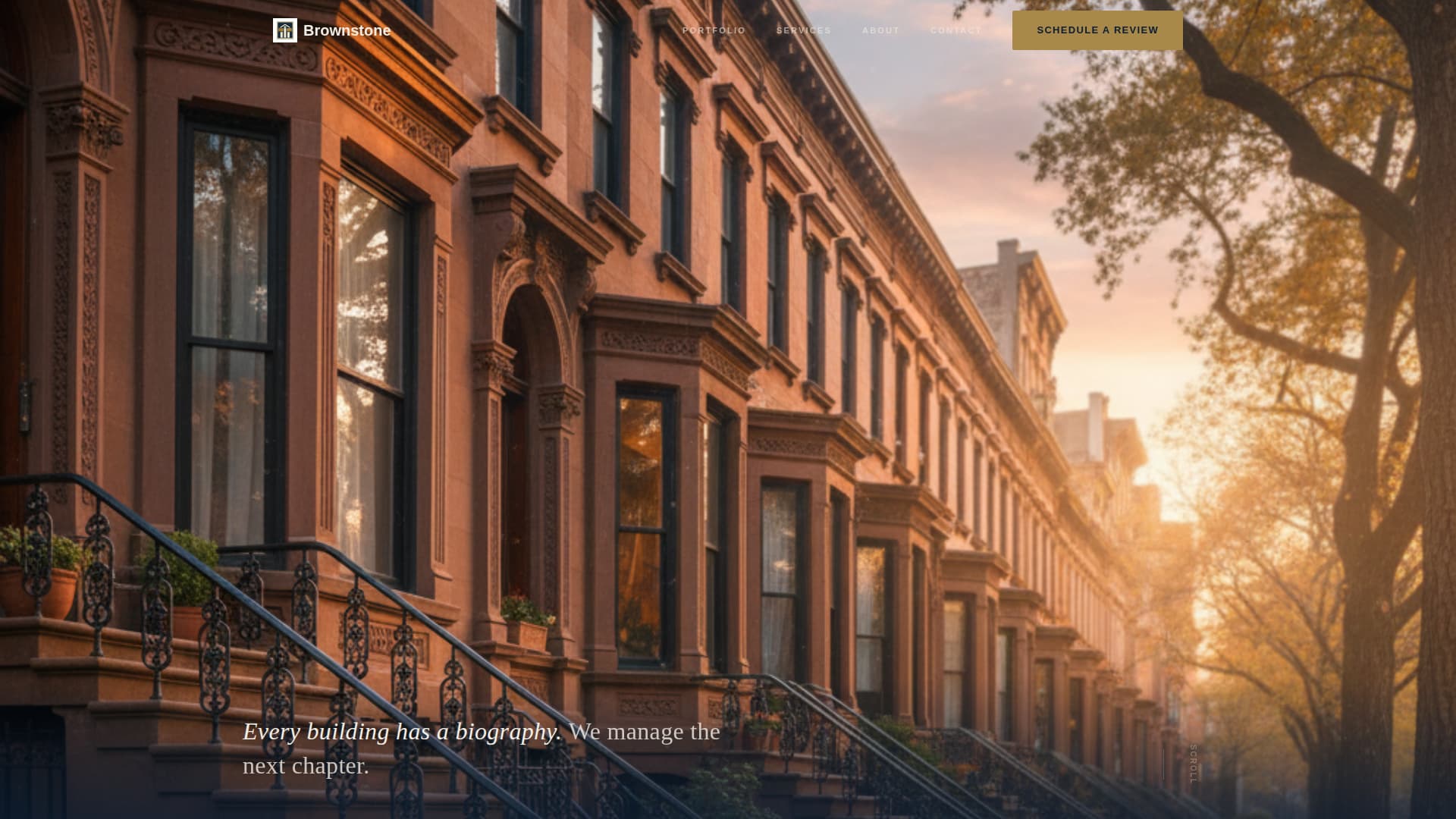 Brownstone & Rowhouse Real Estate Advanced Professional Website Template