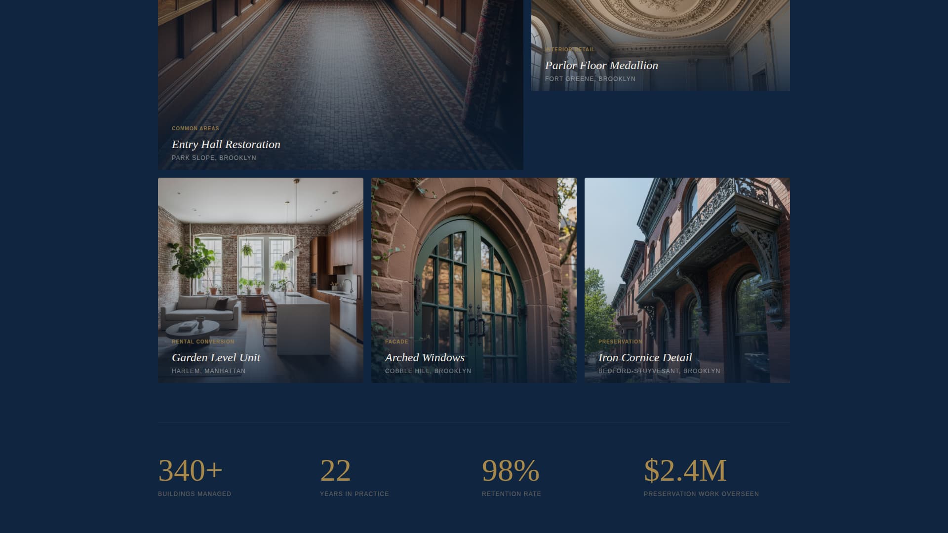 Brownstone & Rowhouse Real Estate Advanced Professional Website Template
