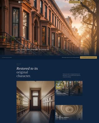 Brownstone & Rowhouse Real Estate Advanced Professional Website Template