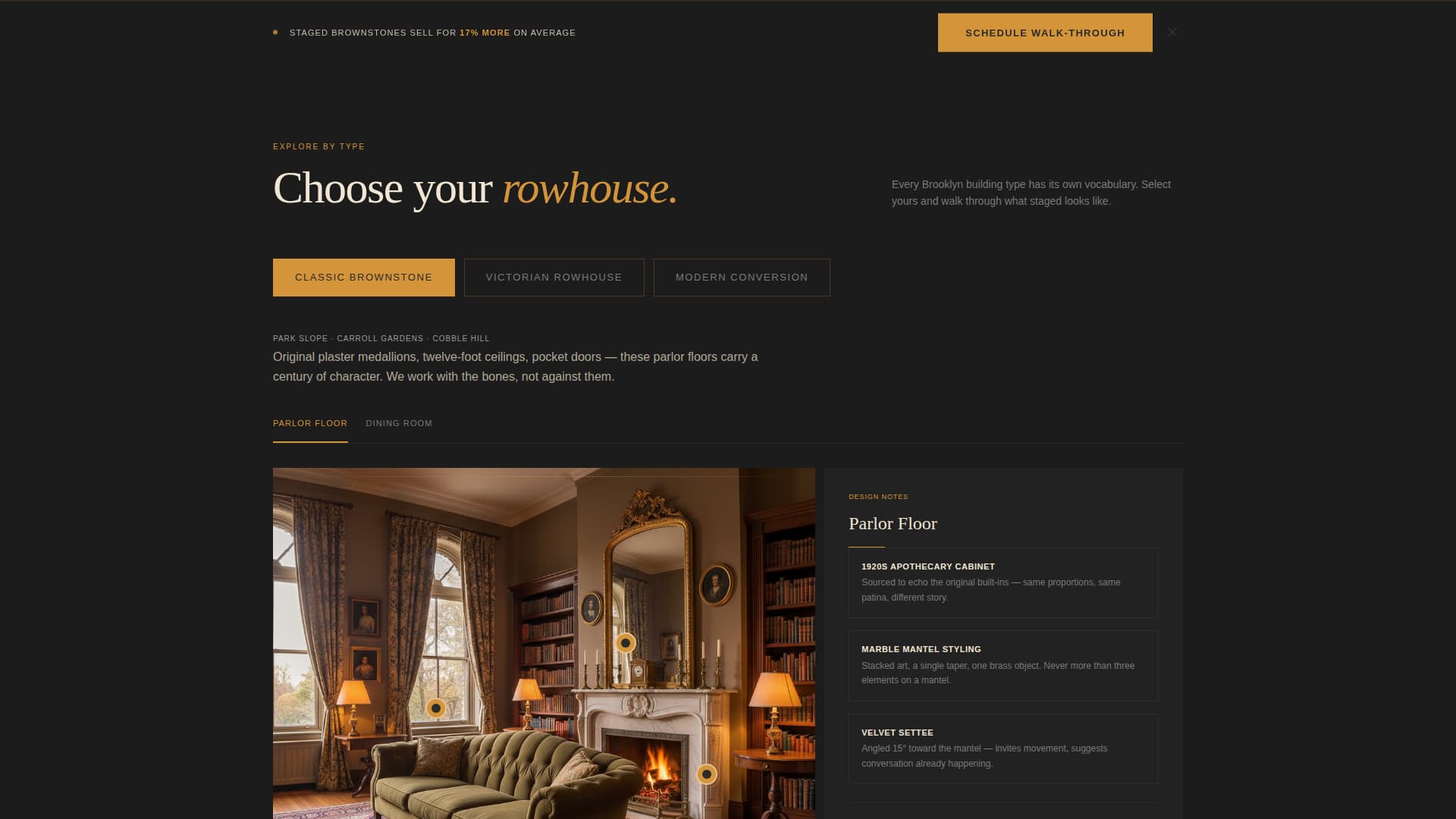 Brownstone & Rowhouse Real Estate Professional Website Template