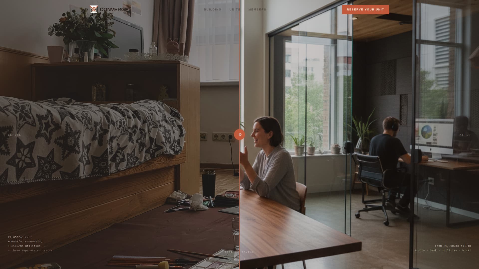 Co-Working & Shared Office Pricing Website Template