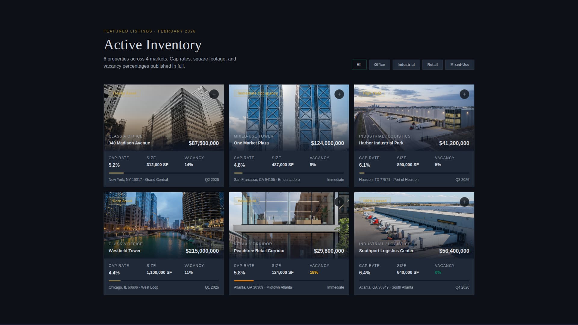 Property Listing & Portal Professional Website Template