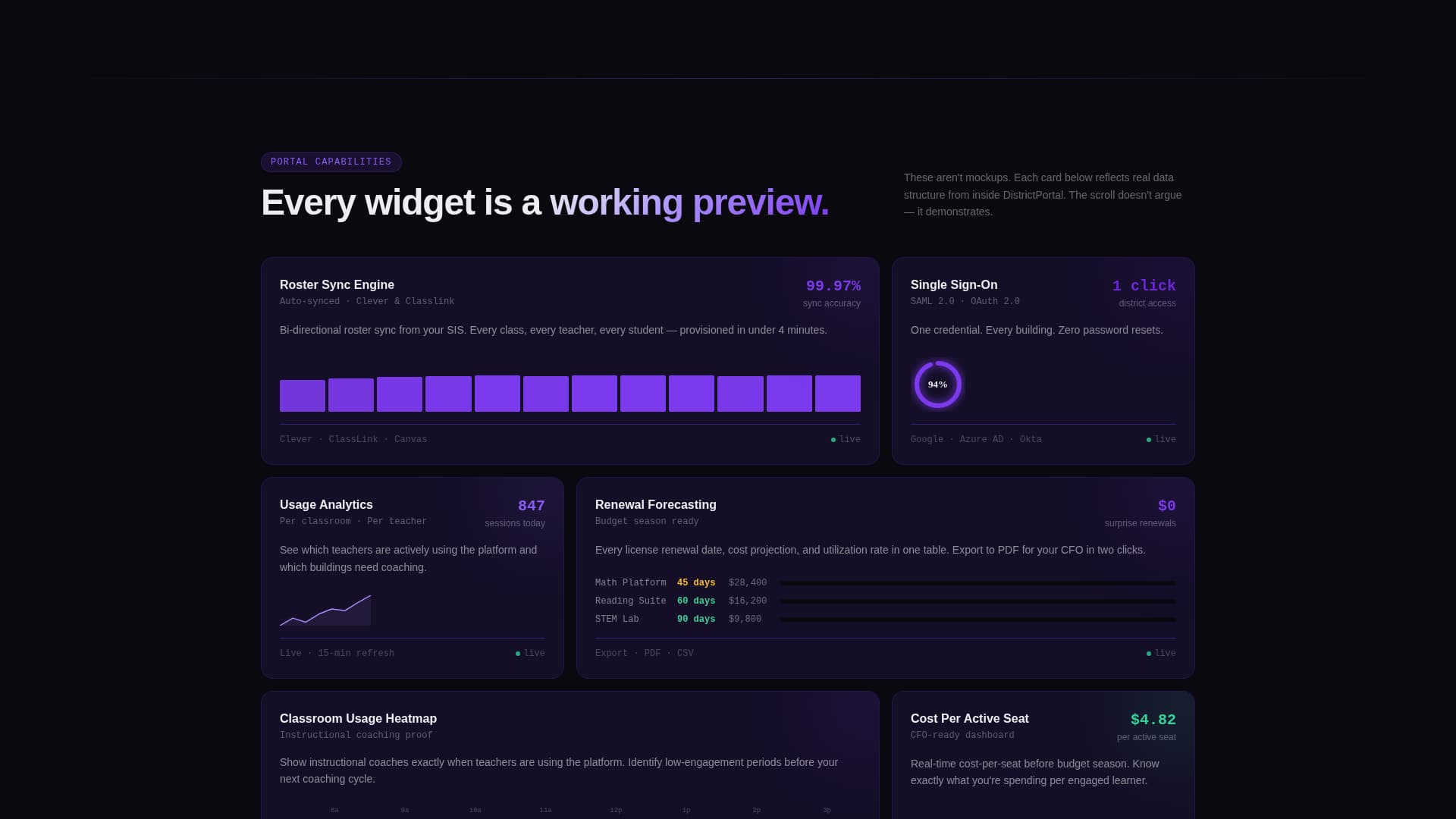 District Portal - Powerful Education Landing Page Template