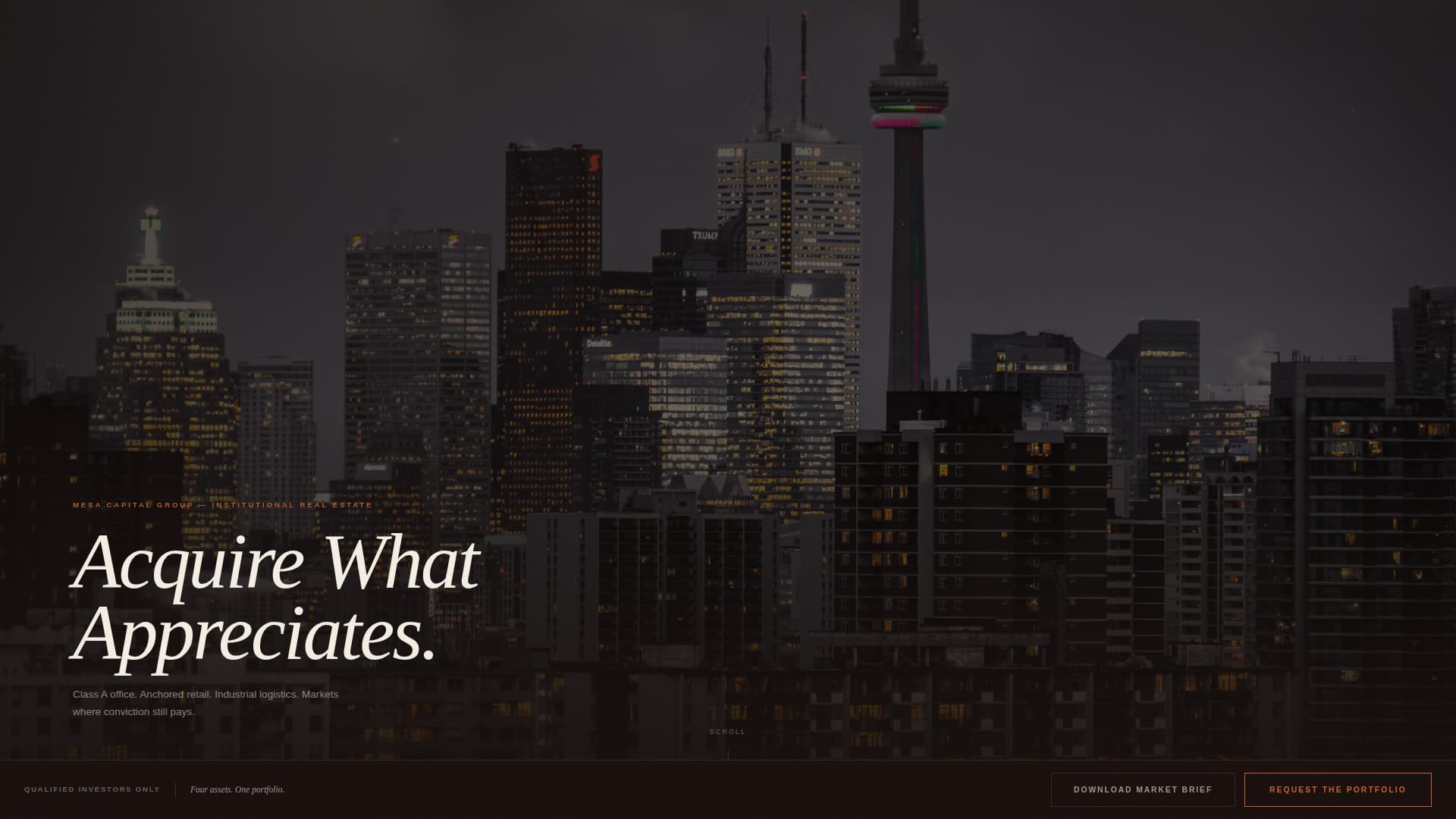 Commercial Real Estate Portfolio Website Template