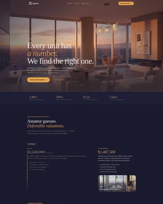 Condo & Apartment Real Estate Professional Website Template