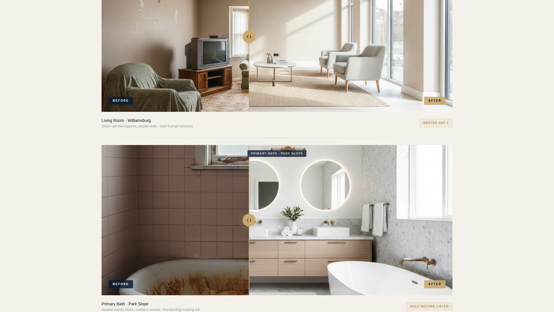Condo & Apartment Real Estate Portfolio & Case Study Website Template
