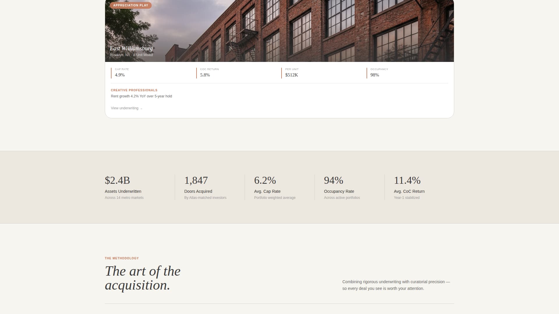 Specialist Condo & Apartment Real Estate Portfolio & Case Study Website Template