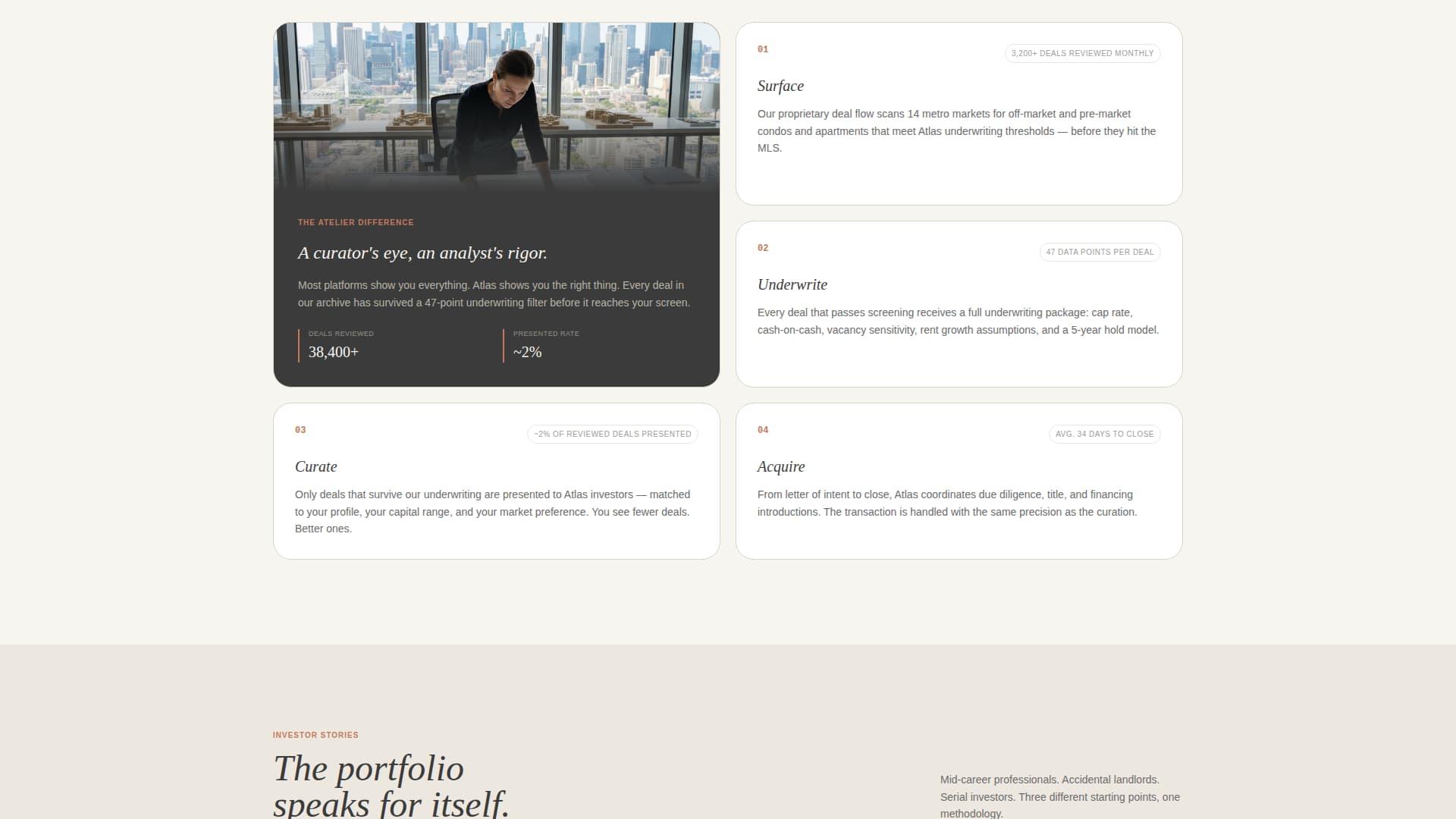 Specialist Condo & Apartment Real Estate Portfolio & Case Study Website Template