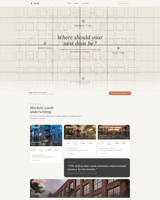 Specialist Condo & Apartment Real Estate Portfolio & Case Study Website Template
