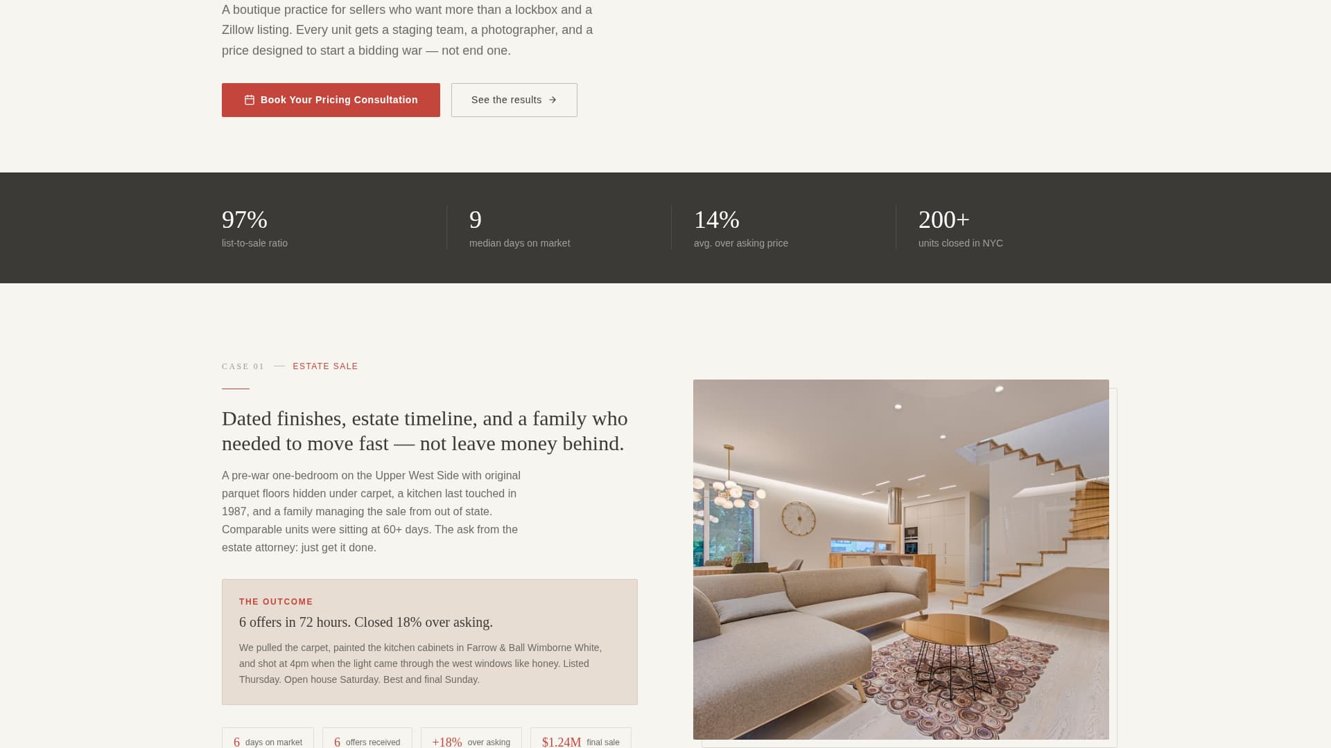 Specialist Condo & Apartment Real Estate Appointment Booking Website Template