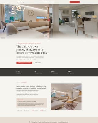 Specialist Condo & Apartment Real Estate Appointment Booking Website Template