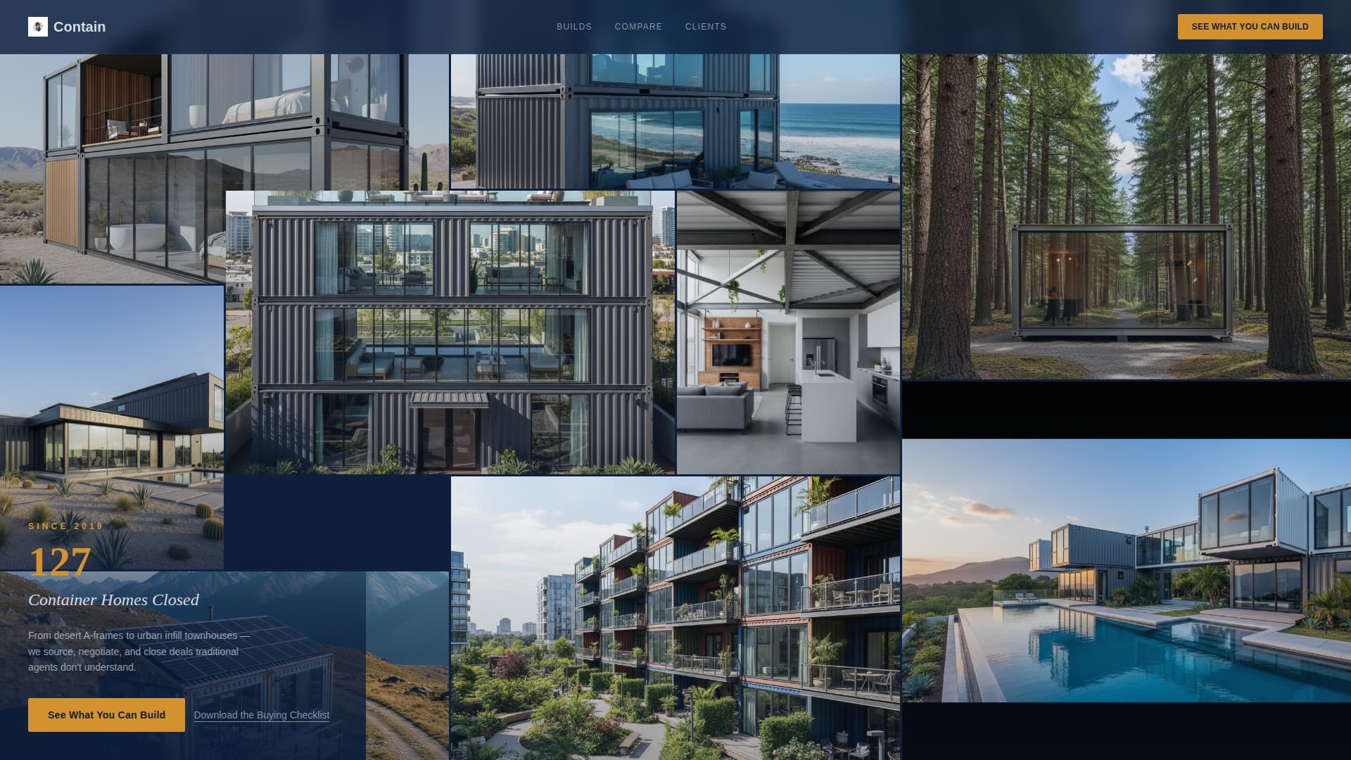 Contain - Authoritative Containerhome Landing Page Template
